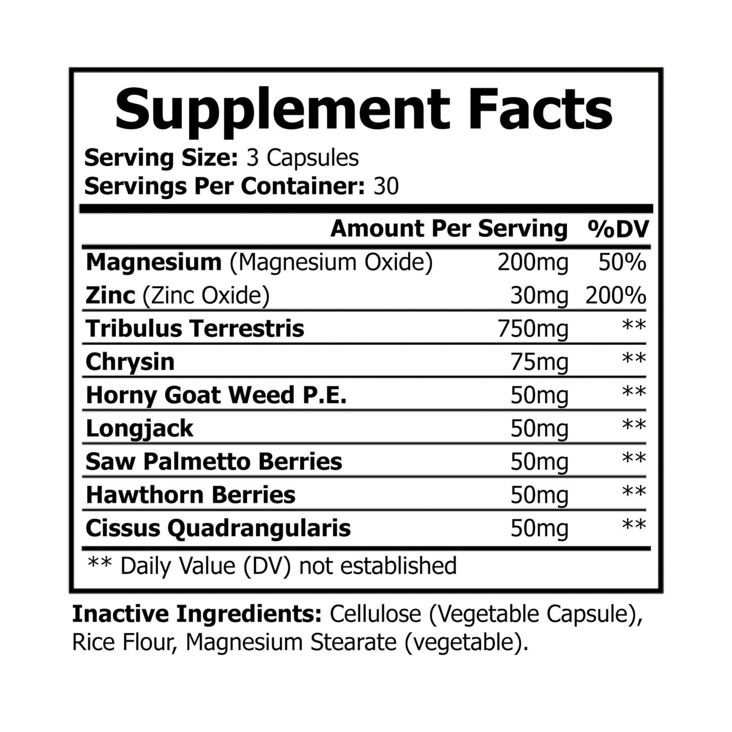 The Lift Equation Magnesium Zinc Supplement (90 Capsules)