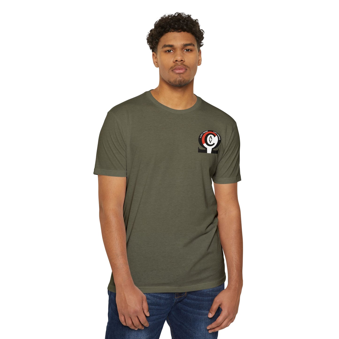 LAST TROOP - LAST CHARGE Sunset 6-17 AIR CAV C Troop 60% Cotton 40% Polyester PT CVC Jersey T-Shirt