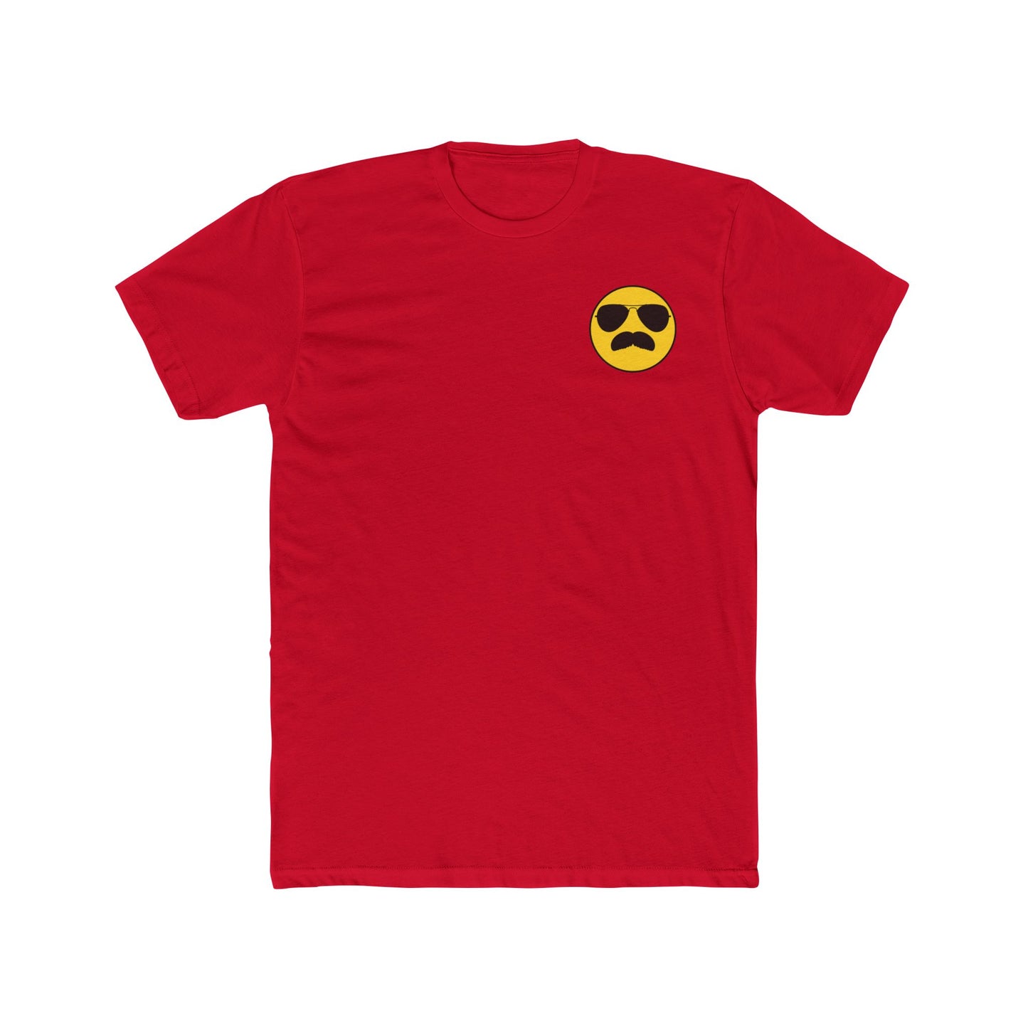 Mustache Aviator Tee - Unisex 100% Cotton Tee Shirt