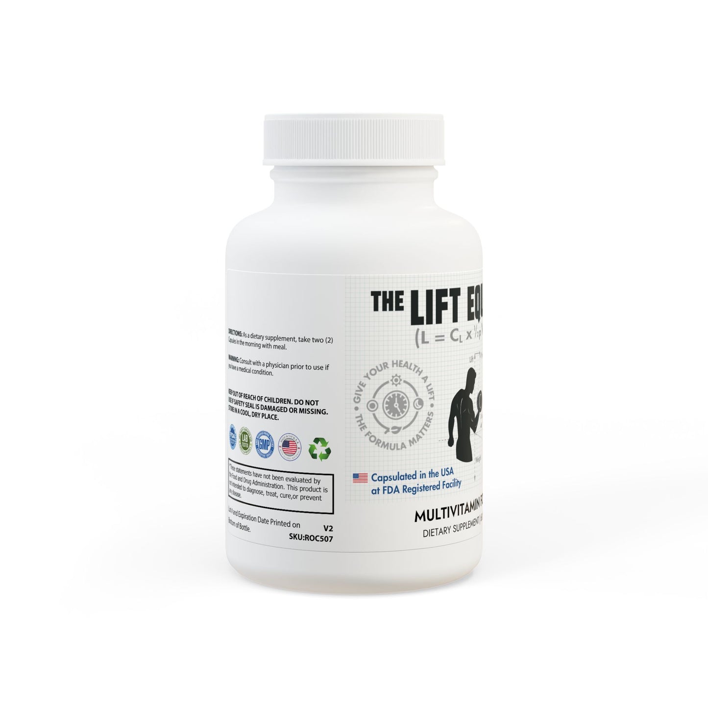 The Lift Equation Multivitamin for Men Supplement (60 Capsules)