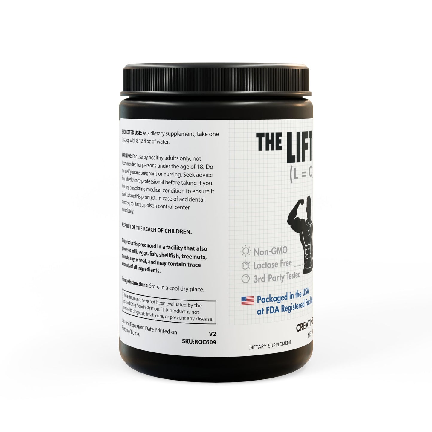 The Lift Equation Creatine Monohydrate Supplement (300g, 10.58oz)