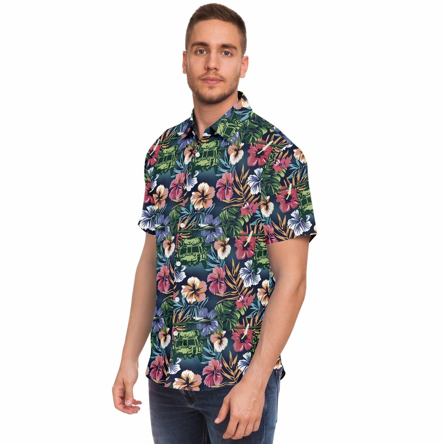 Blackhawk Tropic Hawaiian Aloha Short Sleeve Button Down Shirt