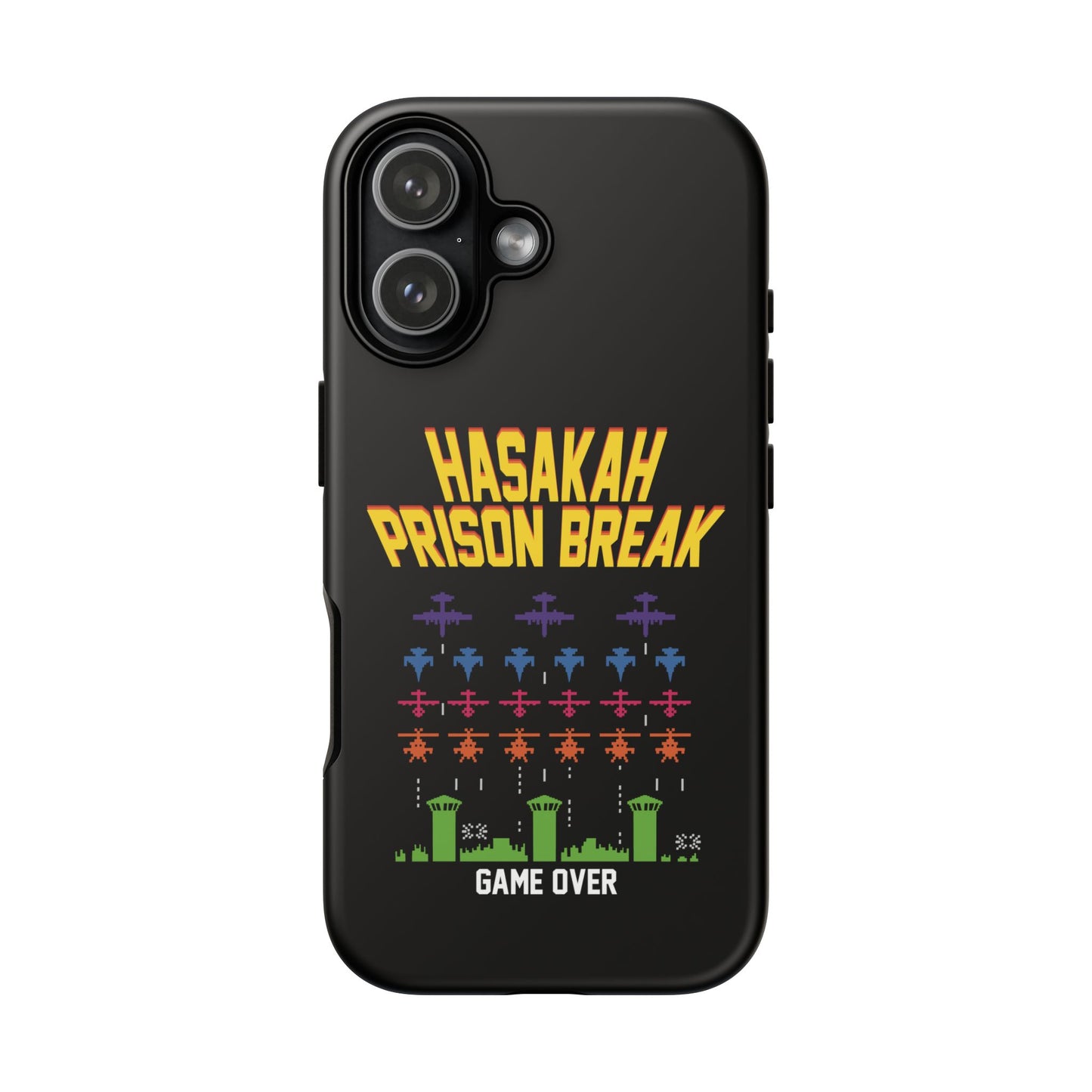 Phone Case — "Hasakah Prison Break" Retro Arcade Game Over Design