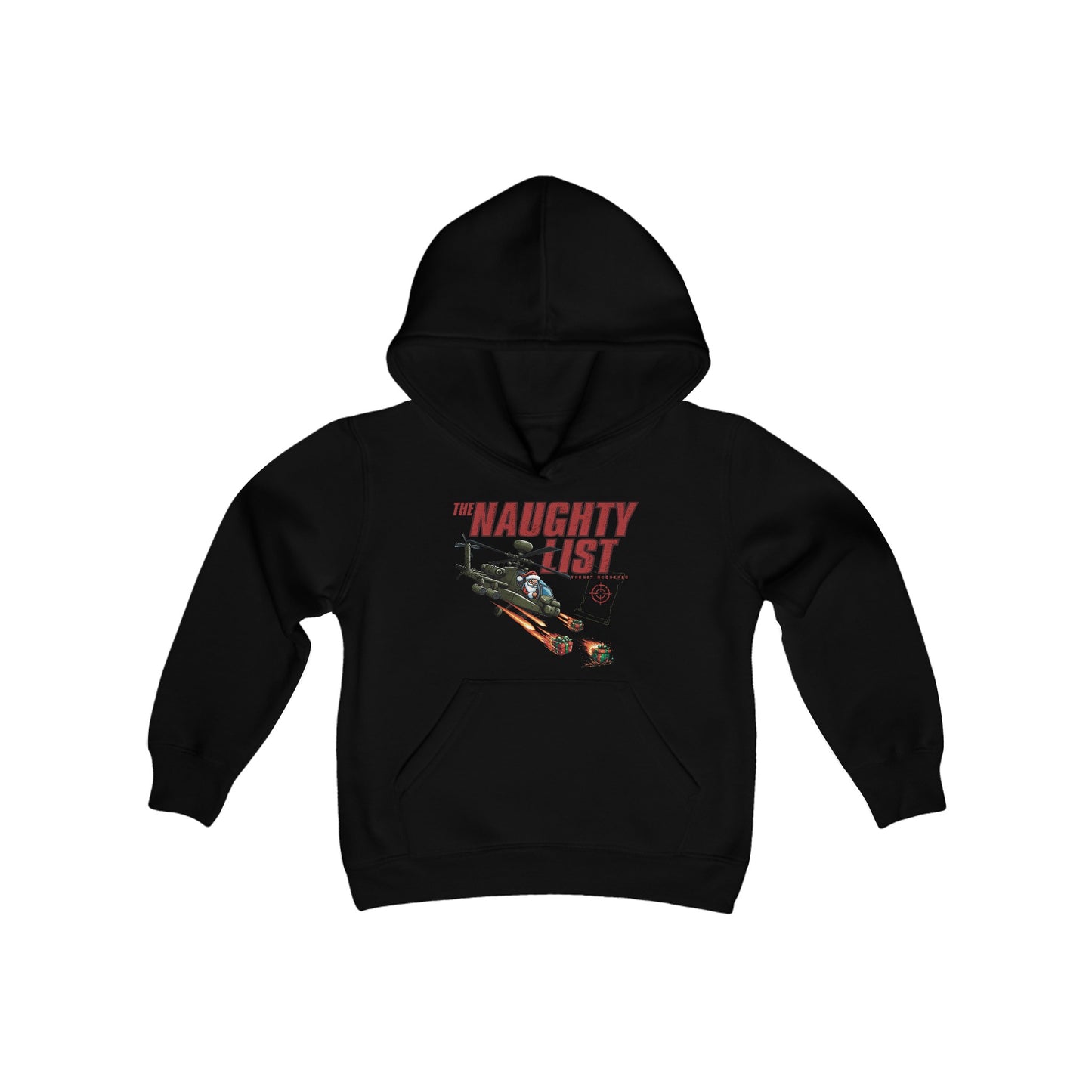 Naughty List: Target Acquired Youth Heavy Blend Hooded Sweatshirt