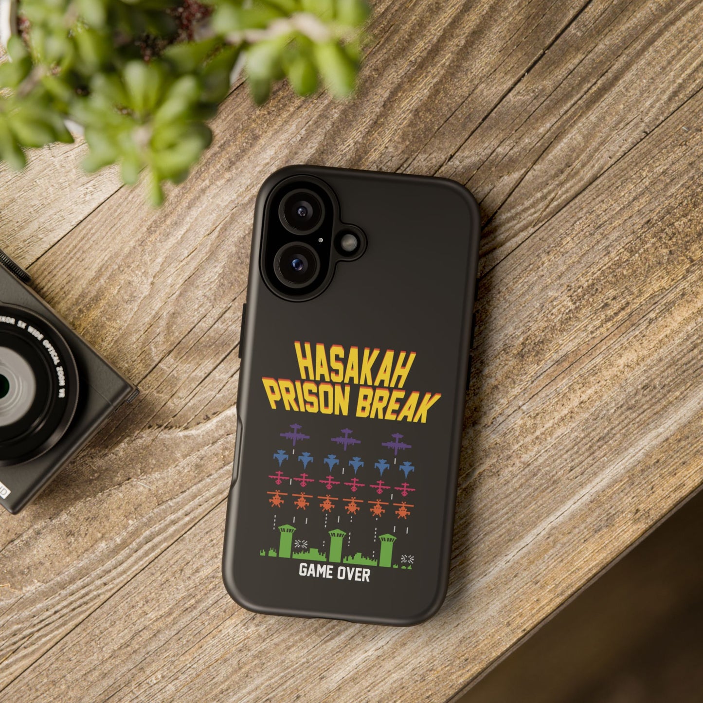 Phone Case — "Hasakah Prison Break" Retro Arcade Game Over Design
