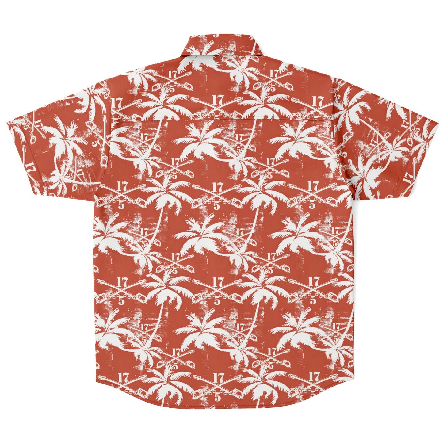 5-17 ACS Sabers & Palms Aloha Short Sleeve Button Down Shirt