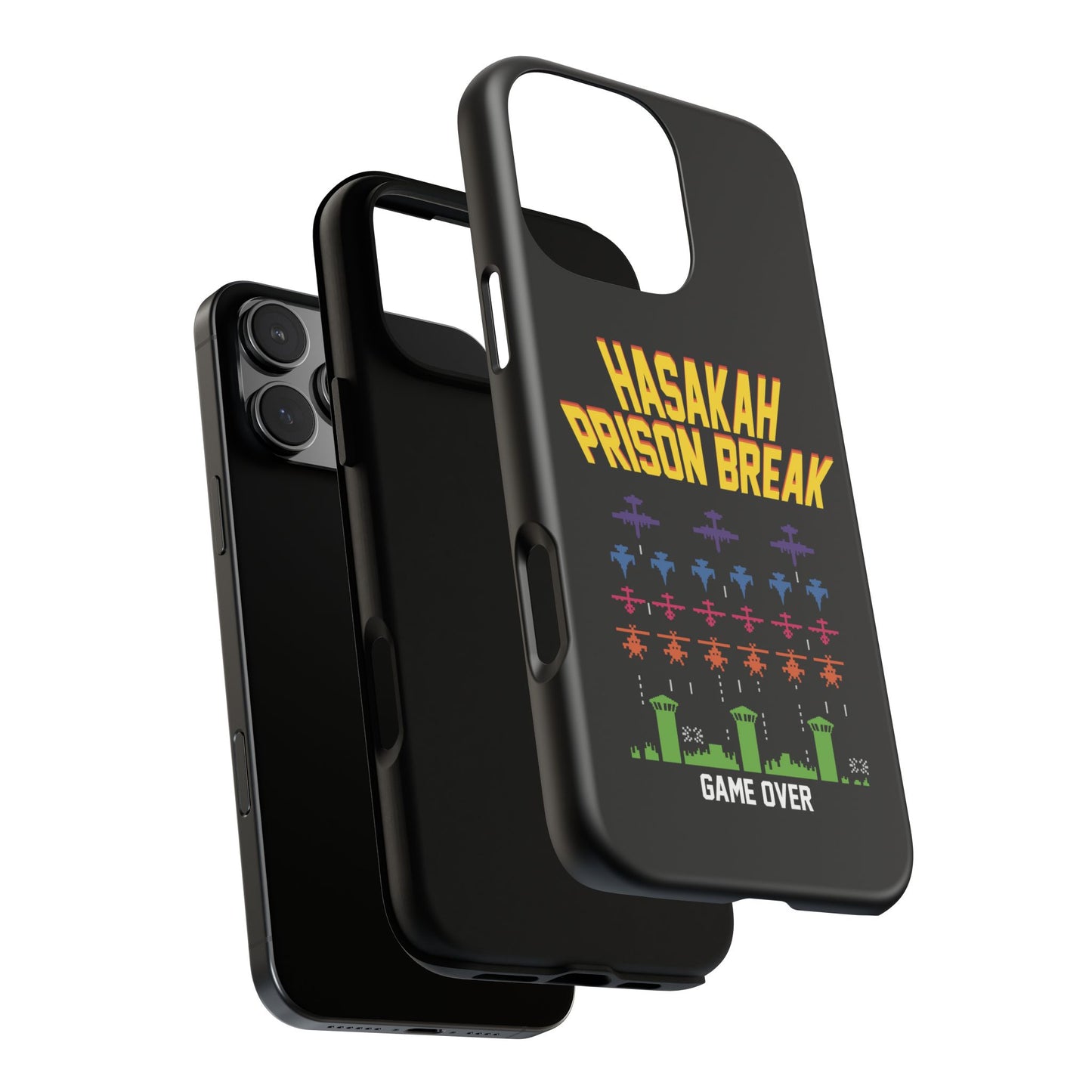 Phone Case — "Hasakah Prison Break" Retro Arcade Game Over Design