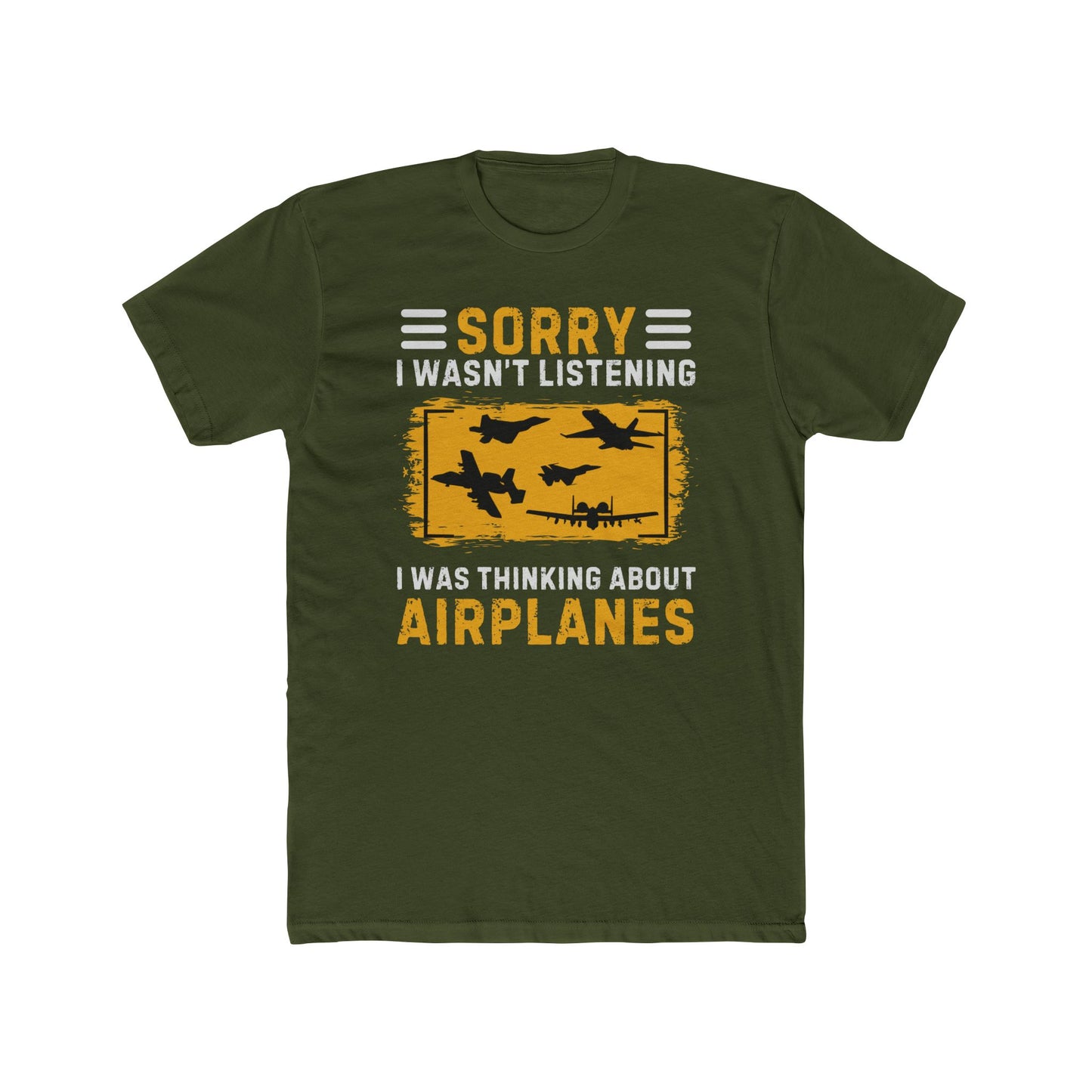 Sorry I Wasn’t Listening - Airplanes Lover 100% Cotton Crew Tee