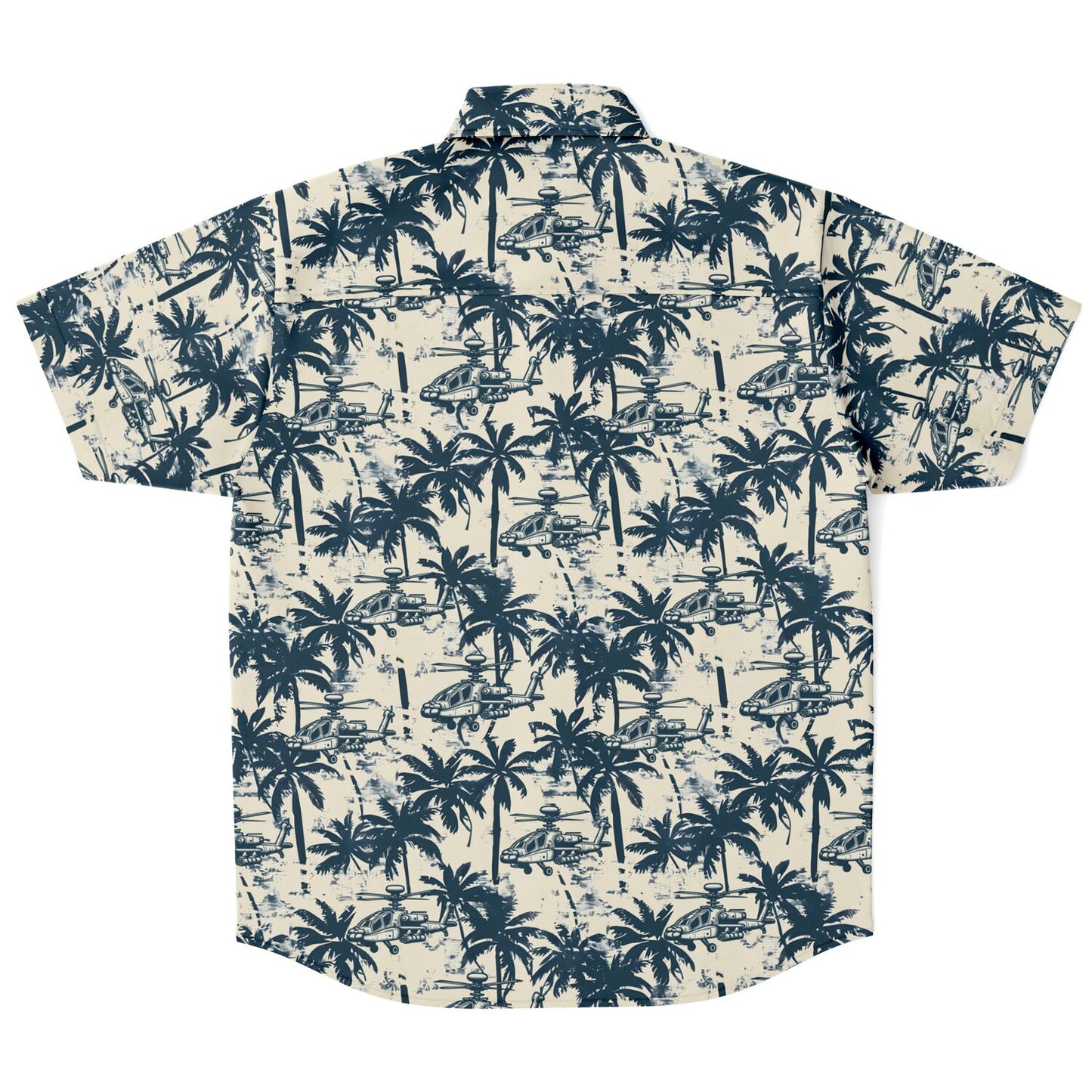 Aloha Attack Hawaiian Short Sleeve Button Down Shirt with Palm Trees