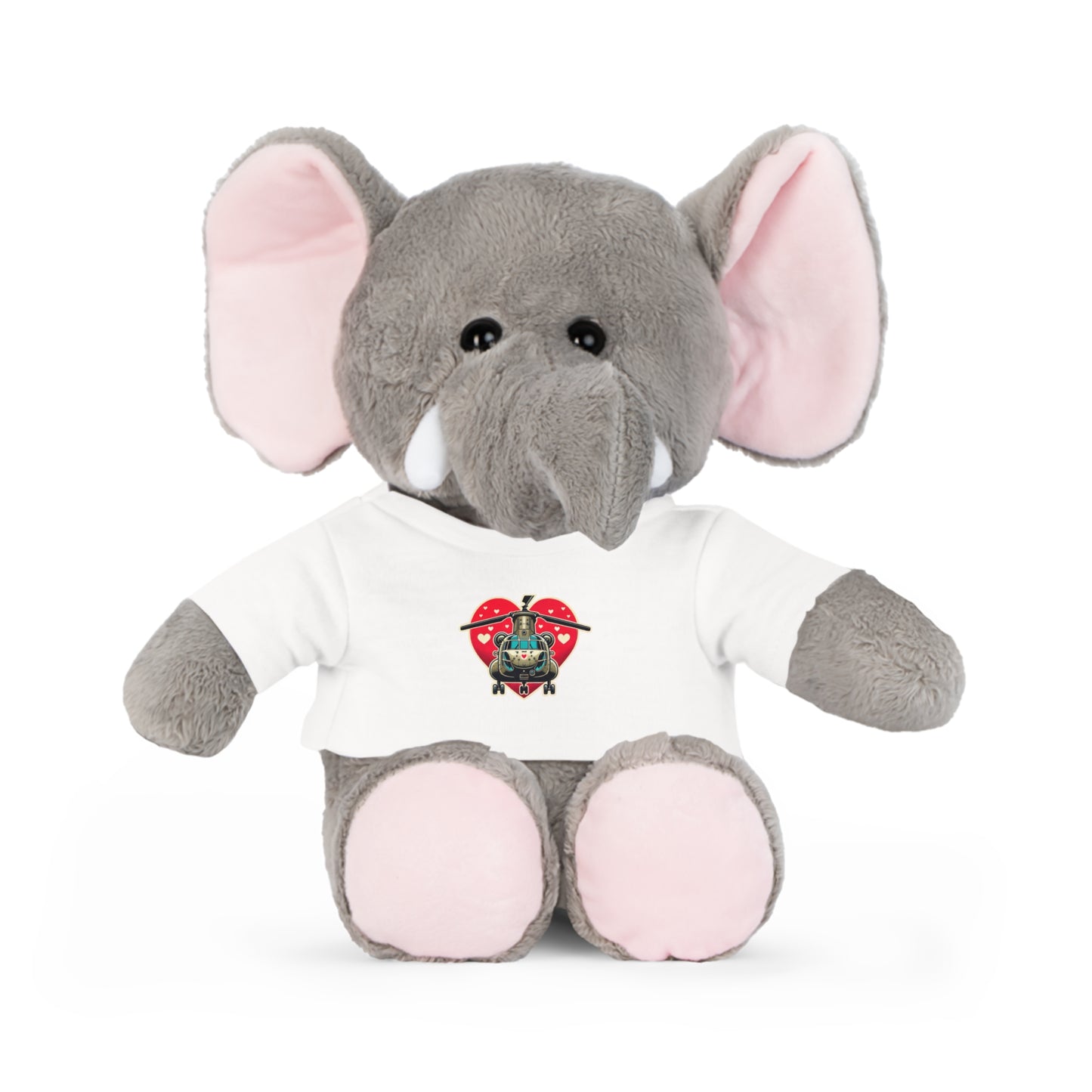 Medium Plushie Toy with Chinook Valentine T-Shirt