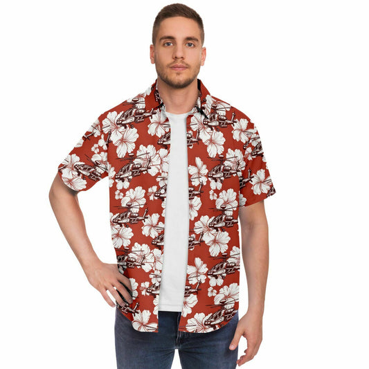 High Flying Aloha Short Sleeve Button Down Hawaiian Shirt