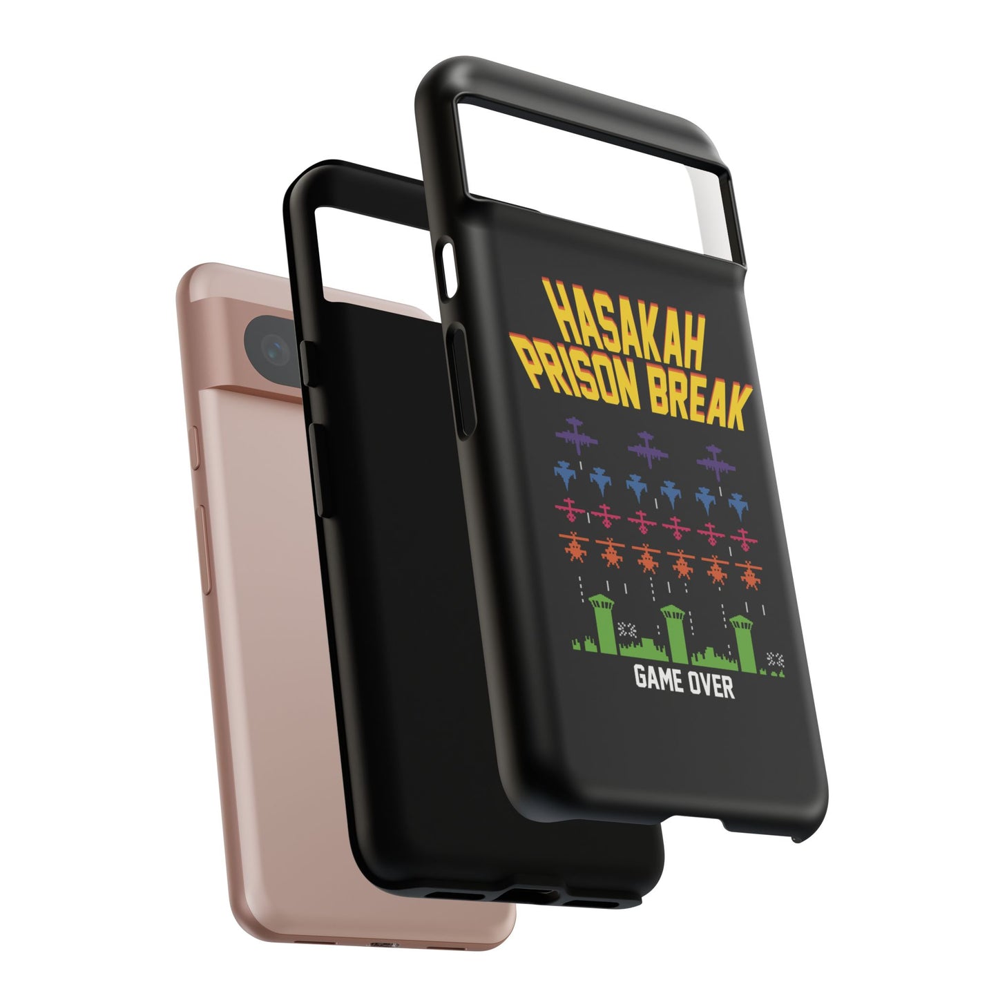 Phone Case — "Hasakah Prison Break" Retro Arcade Game Over Design