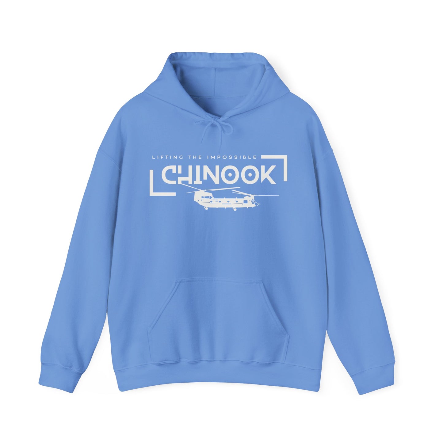 Chinook Helicopter Lifting the Impossible Unisex Heavy Blend Hooded Sweatshirt