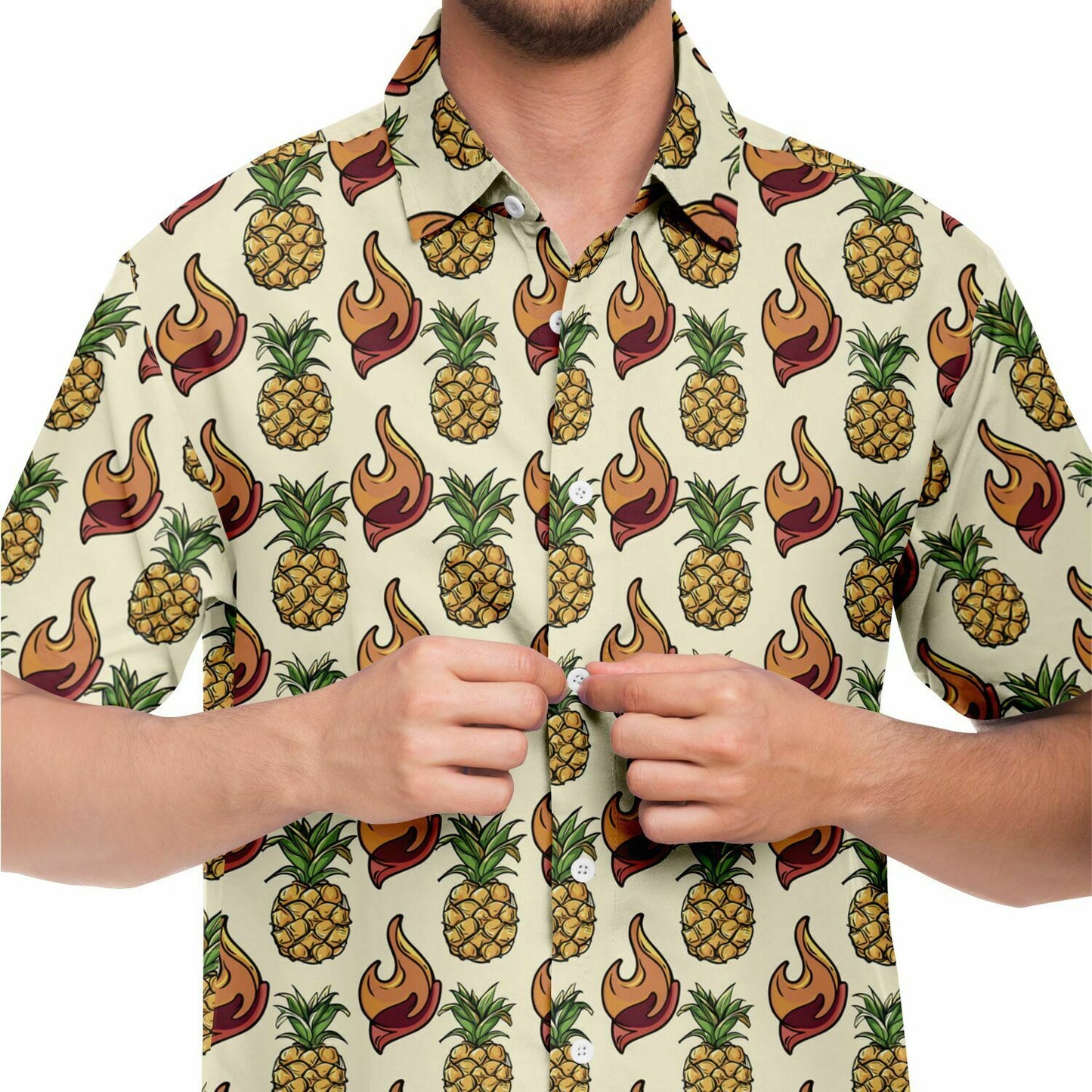 FSY 2024 Pineapples Hawaiian Short Sleeve Button Down Shirt - LDS Youth Theme Conference Shirt