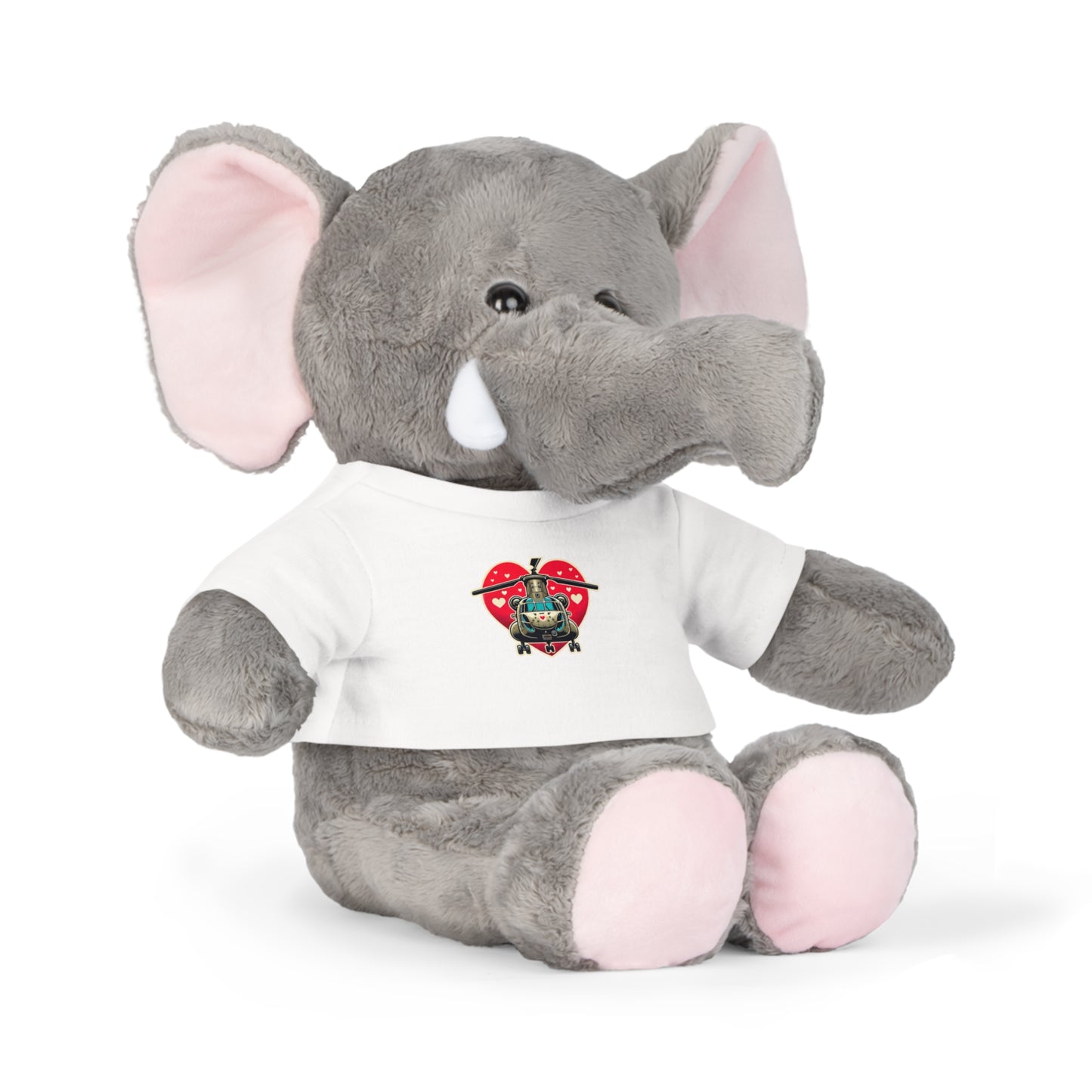 Medium Plushie Toy with Chinook Valentine T-Shirt