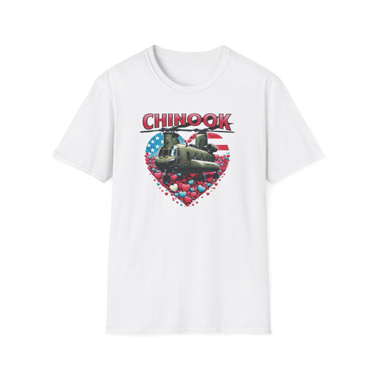 Chinook Love Valentine Unisex Softstyle T-Shirt