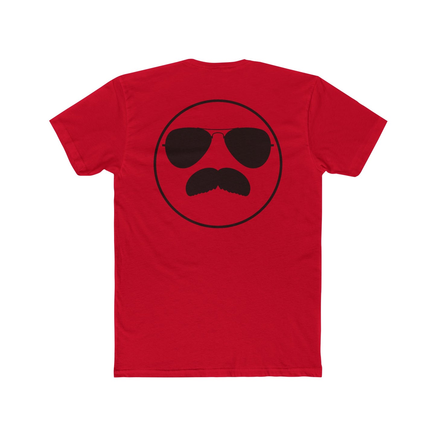 Mustache Aviator Tee - Unisex 100% Cotton Tee Shirt