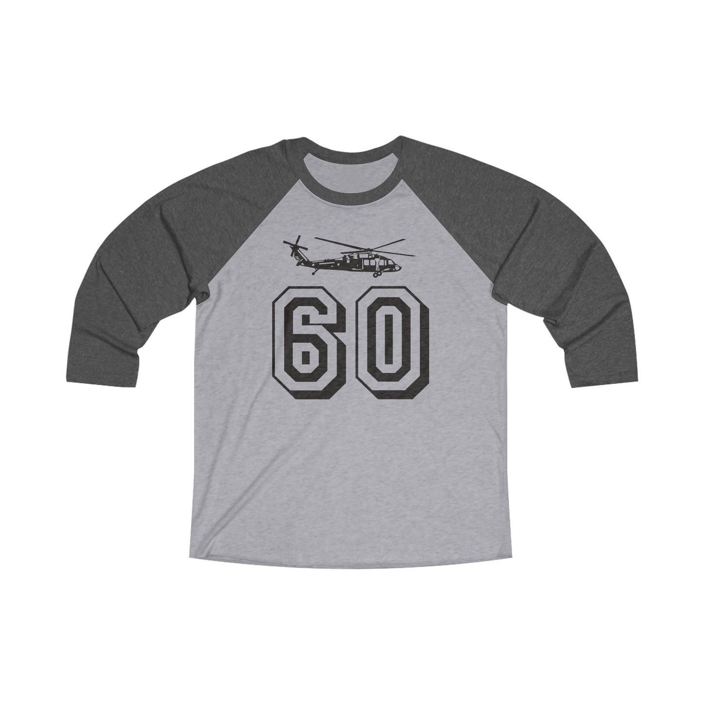 Team Blackhawk Tri-Blend 3\4 Raglan Tee