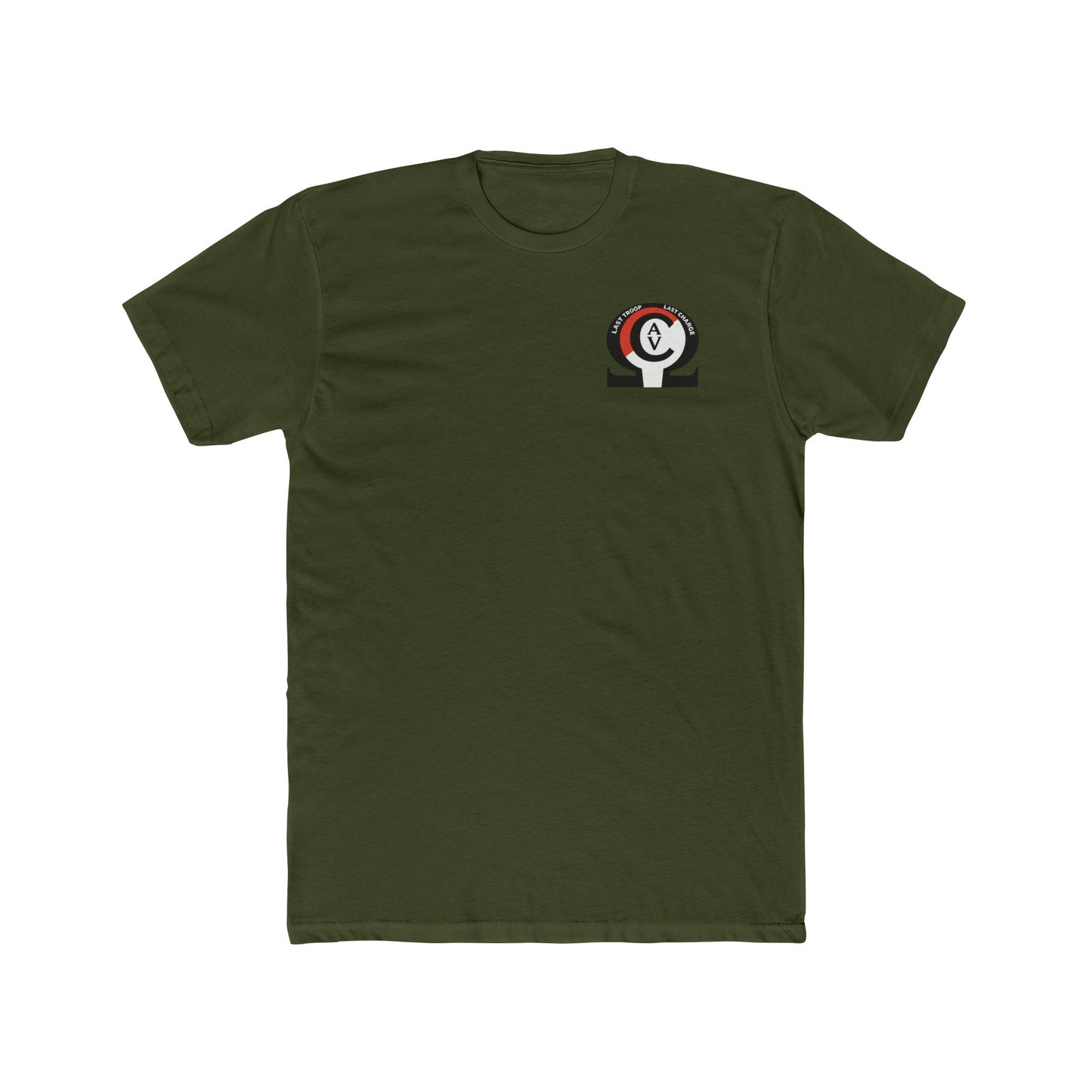 LAST TROOP - LAST CHARGE Sunset 6-17 AIR CAV C Troop 100% Cotton Crew Tee