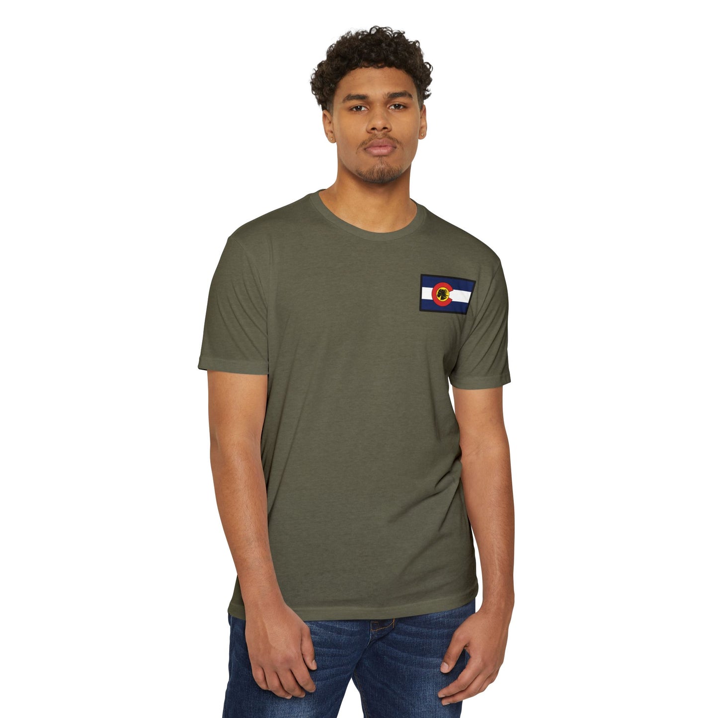 LAST TROOP - LAST CHARGE Sunset **Flag Front** Legacy 6-17 AIR CAV C Troop 60% Cotton 40% Polyester PT CVC Jersey T-Shirt