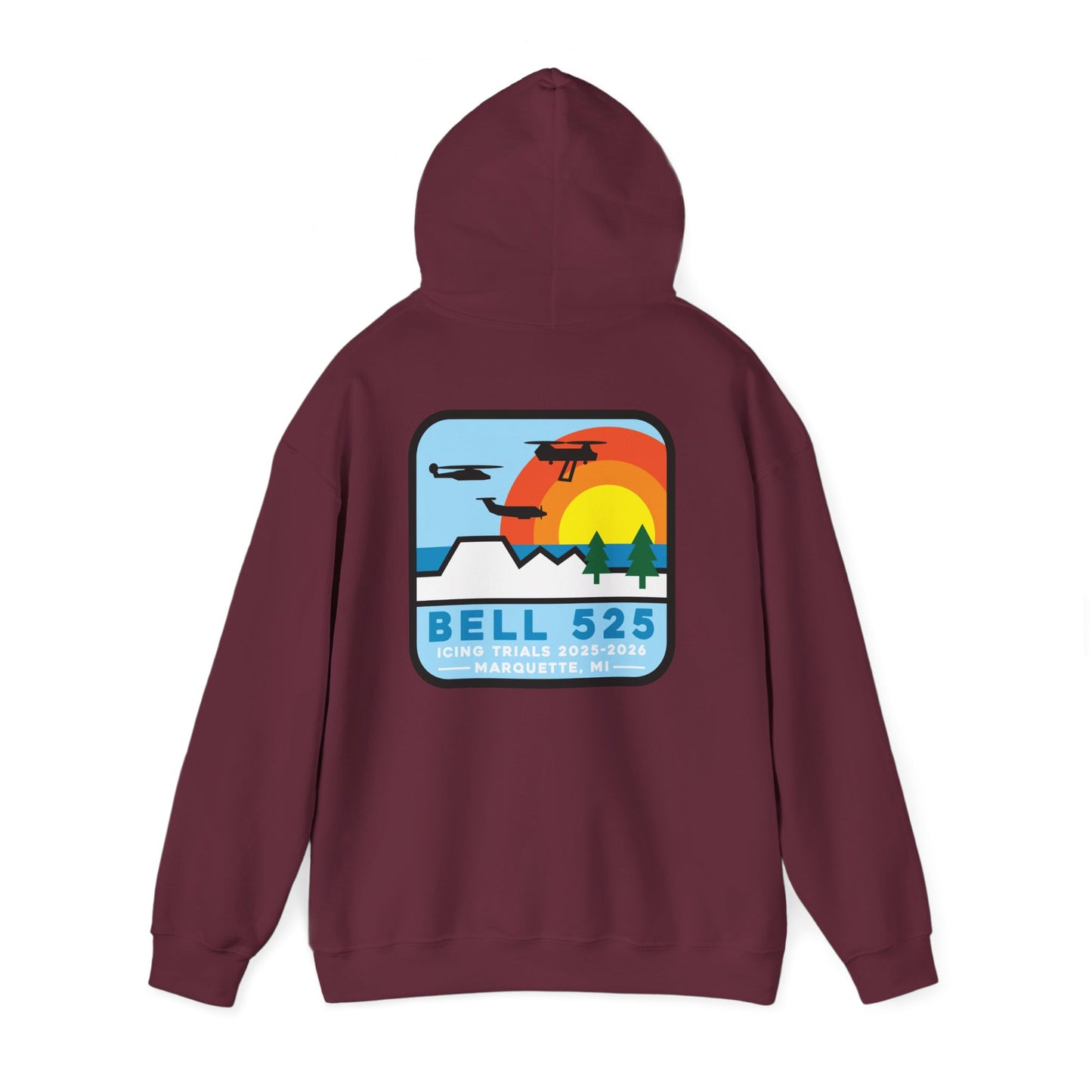 Bell 525 Icing Trials  Hoodie - 50/50 Cotton/Poly