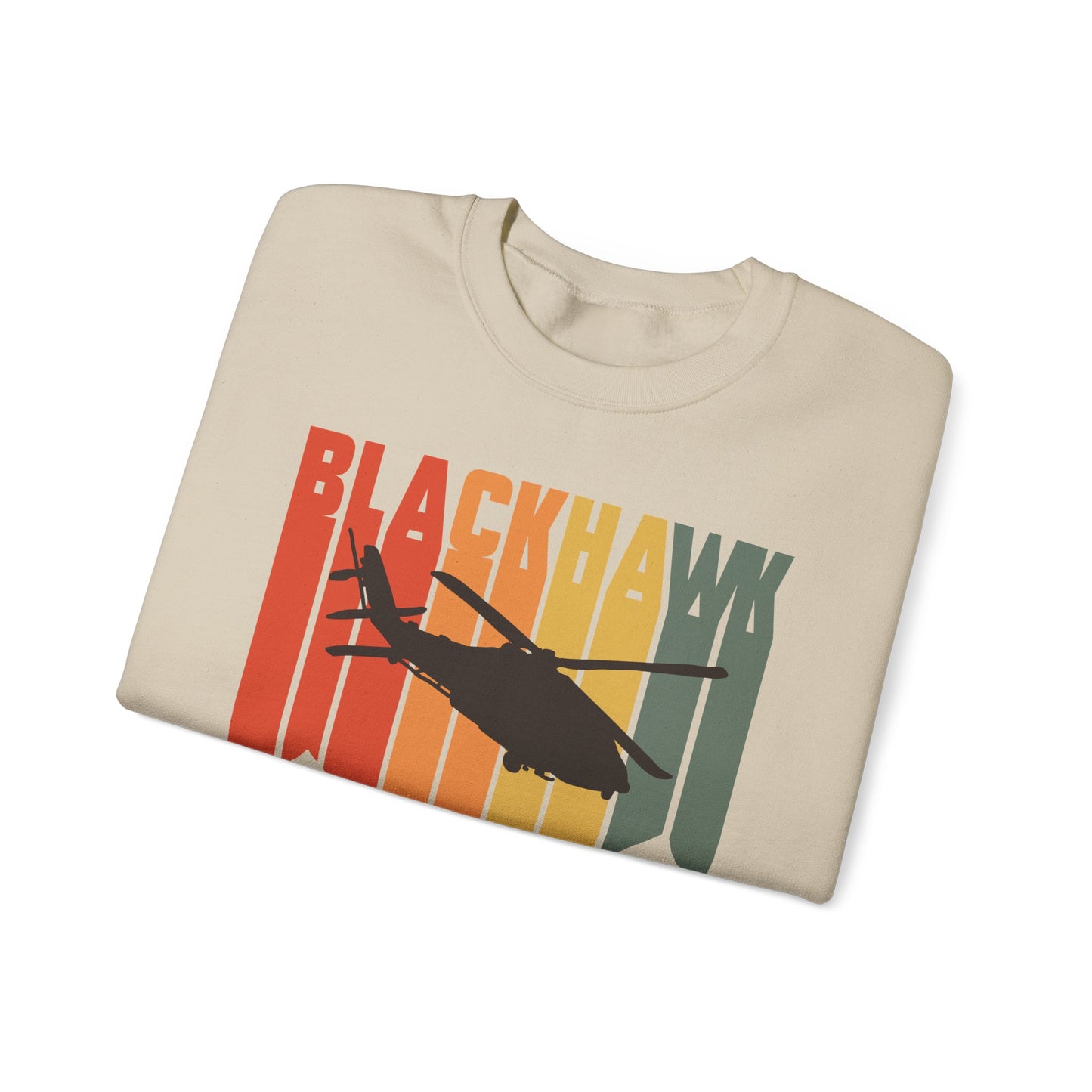 BlkHwk Helicopter UH 60 Unisex Heavy Blend Crewneck Sweatshirt