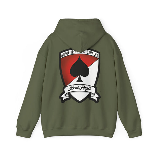 6-17 AIR CAV Alpha Troop Heavy Blend Hooded Sweatshirt