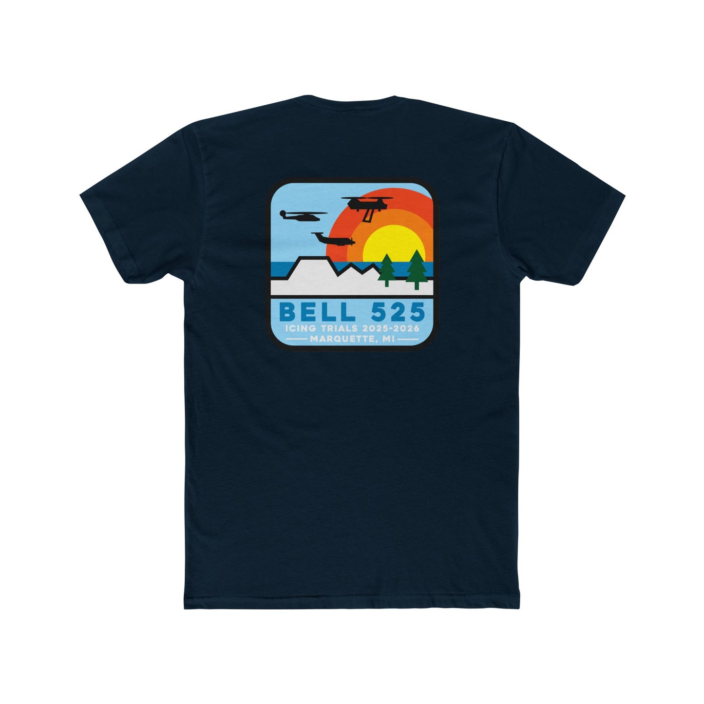 Bell 525 Icing Trials Helicopter 100% Cotton T‑Shirt