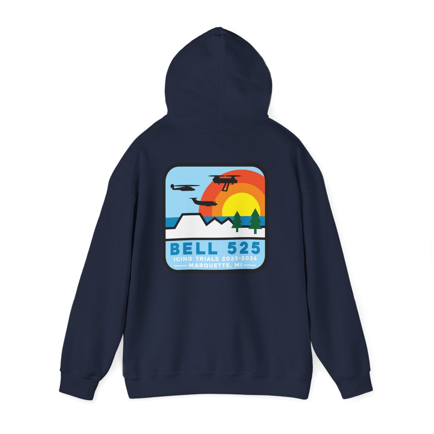 Bell 525 Icing Trials  Hoodie - 50/50 Cotton/Poly