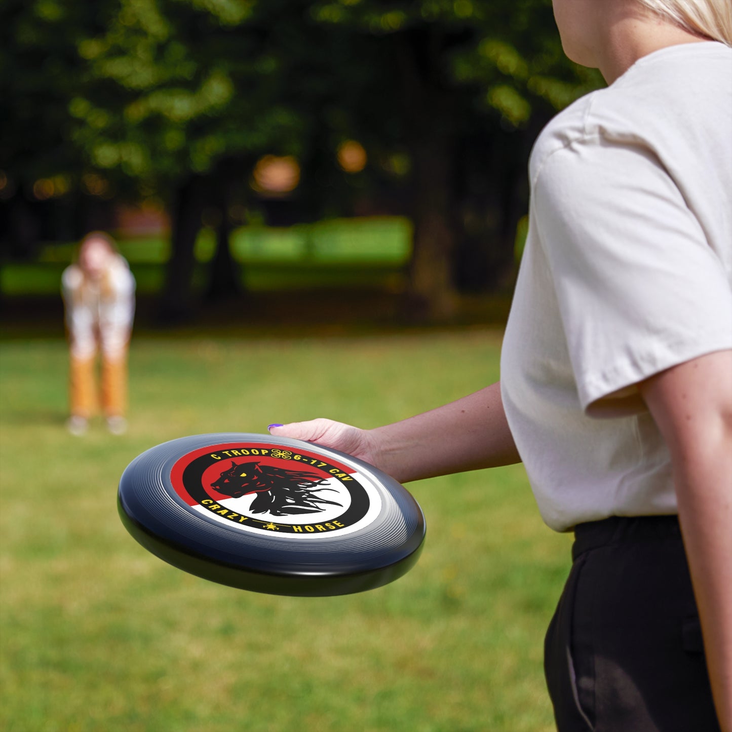 Legacy 6-17 AIR CAV C Troop Crazy Horse Frisbee - Durable Flying Disc