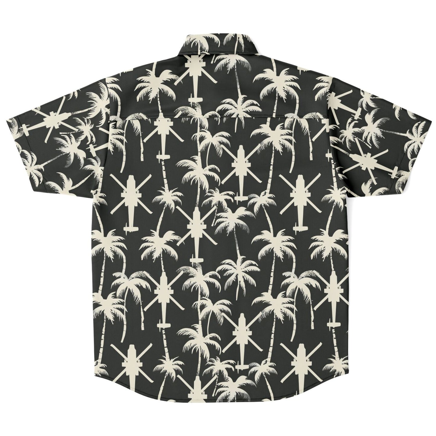 Apache Palms Aloha Hawaiian Short Sleeve Button Down Shirt