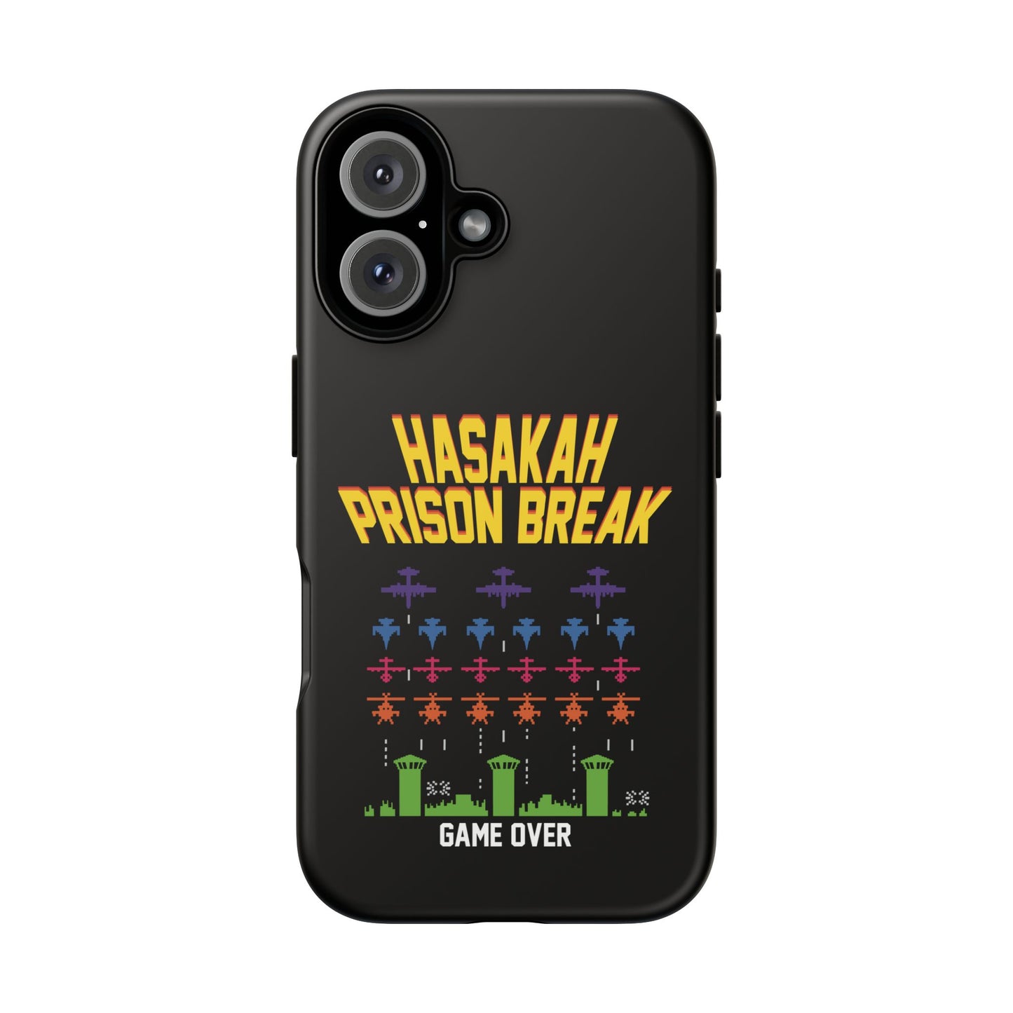 Phone Case — "Hasakah Prison Break" Retro Arcade Game Over Design