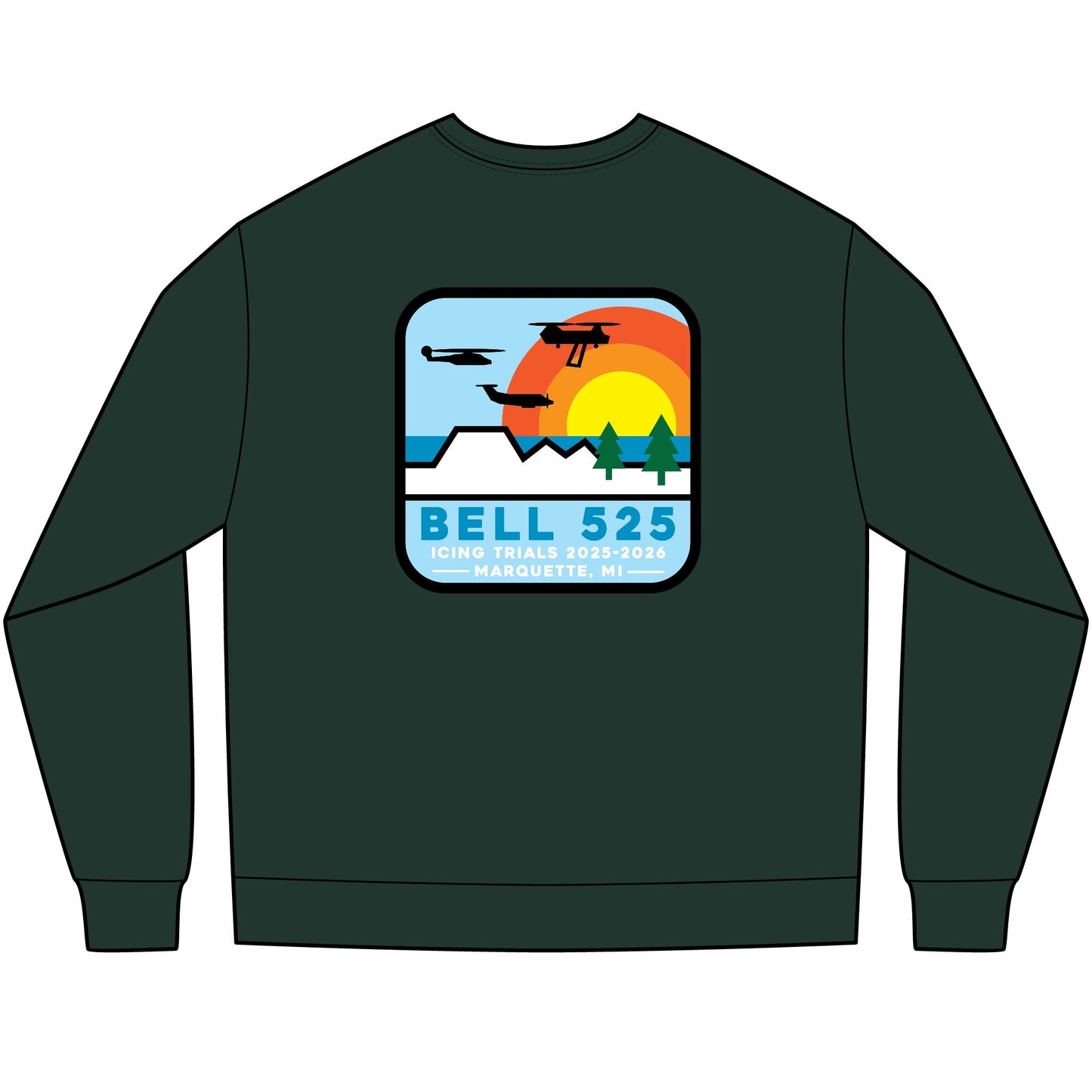Bell 525 Icing Trials Heavyweight 100% Cotton Long Sleeve Tee
