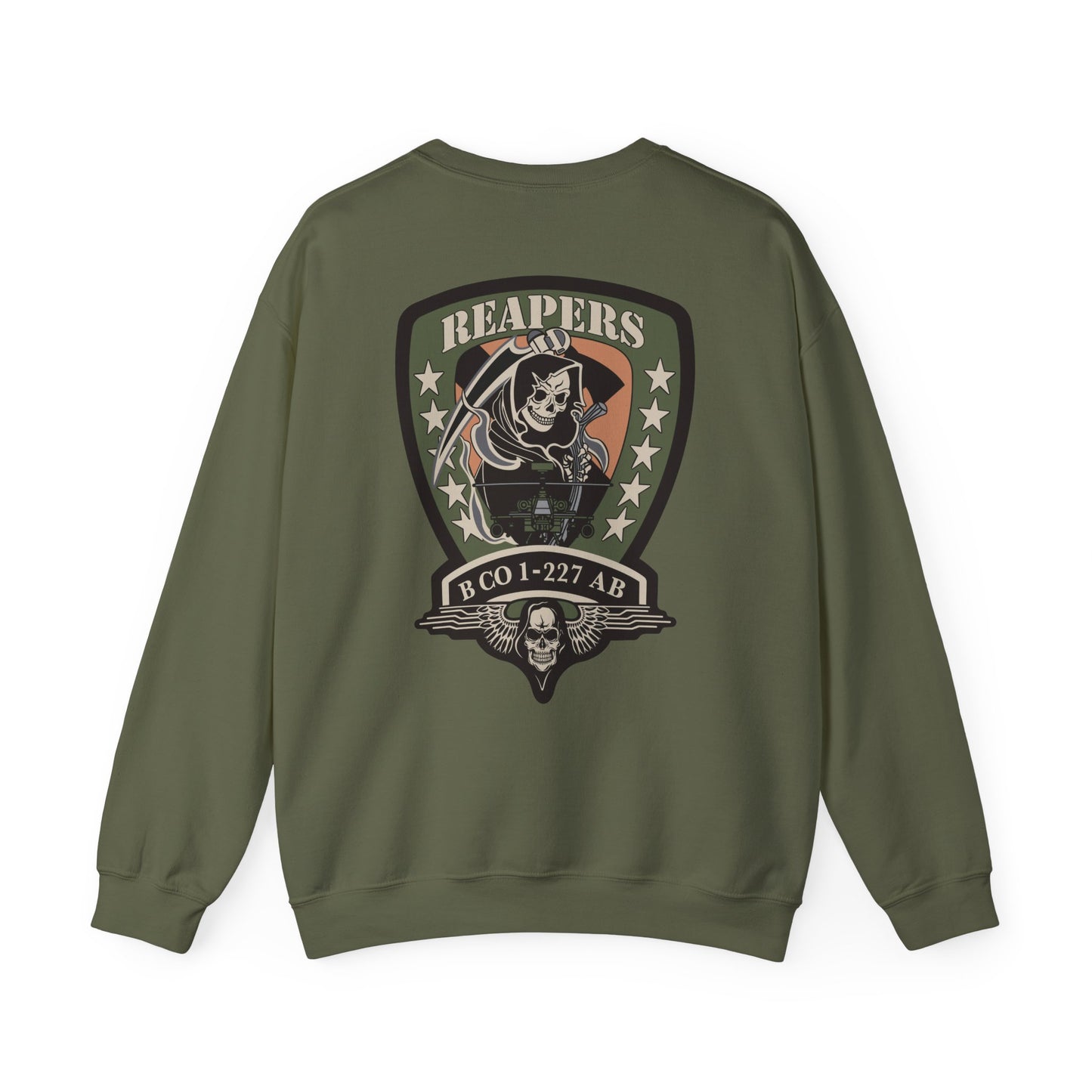 1-227 Reapers Shield Unisex Heavy Blend Crewneck Sweatshirt