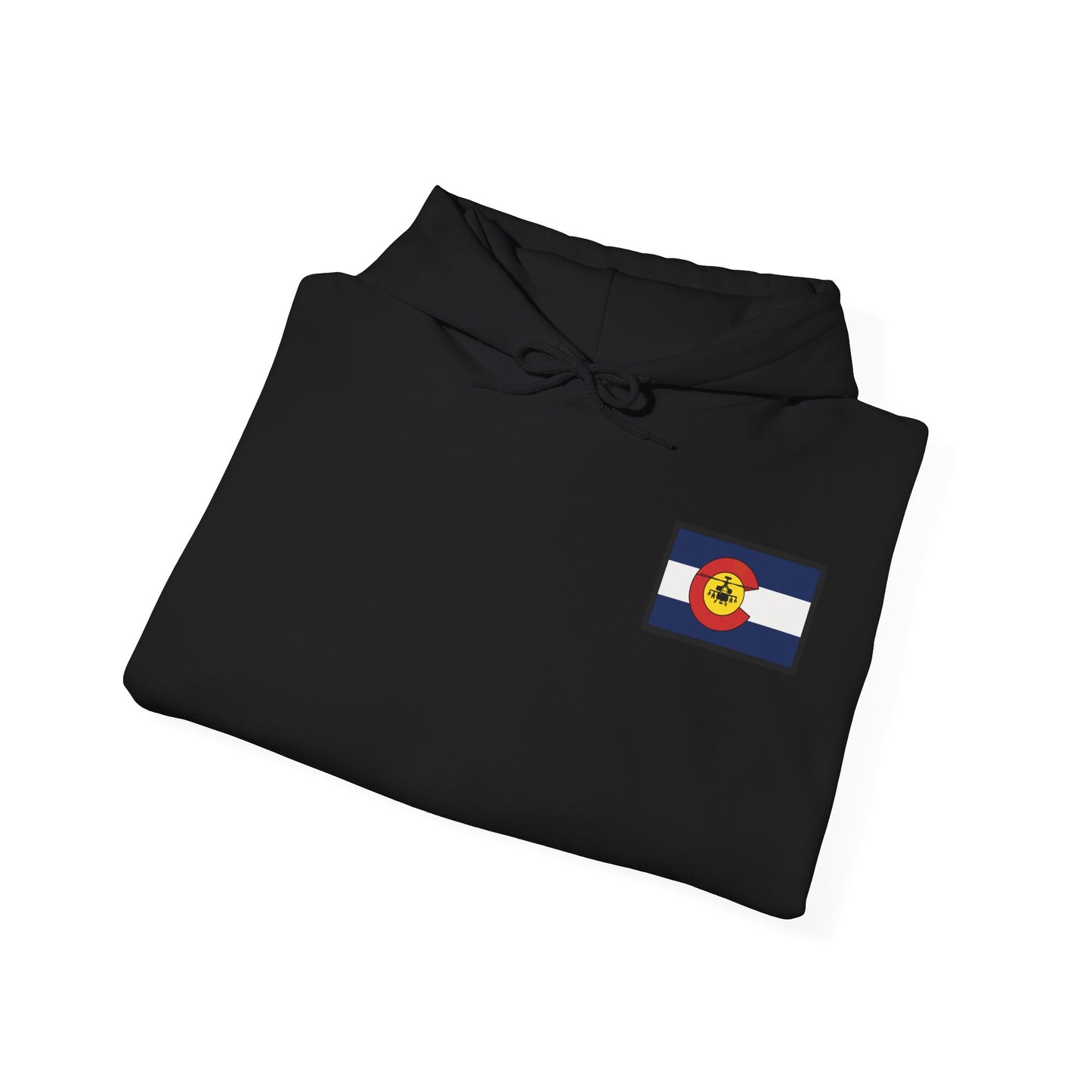 LAST TROOP - LAST CHARGE Sunset **Apache Flag Front** Legacy 6-17 AIR CAV C Troop Unisex Heavy Blend Hooded Sweatshirt