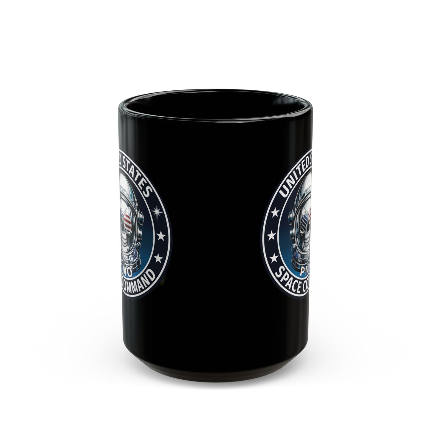 U.S. Space Command Skull Astronaut Black Mug – 11oz/15oz