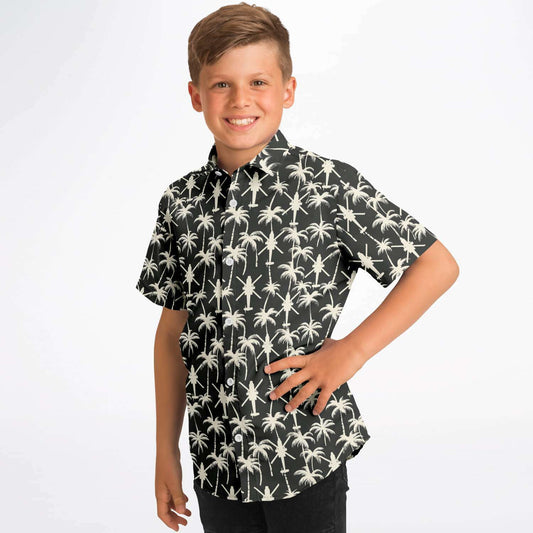 Kids/Youth Apache Palms Aloha Hawaiian Short Sleeve Button Down Shirt