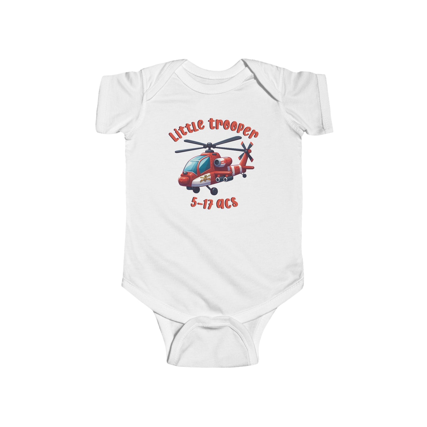 5-17 Little Trooper Infant Fine Jersey Bodysuit