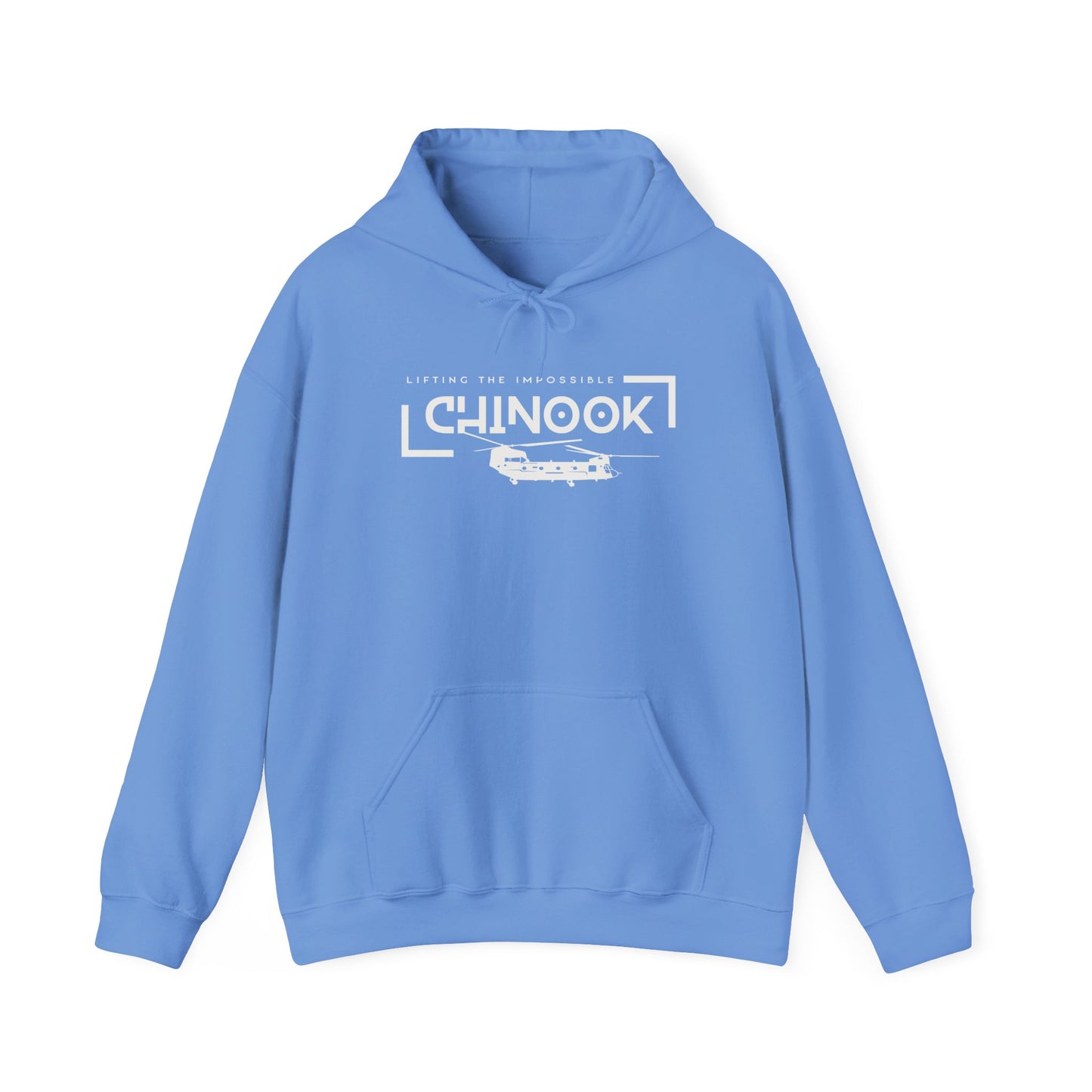 Lifting the Impossible Chinook Helicopter Unisex Heavy Blend Hooded Sweatshirt