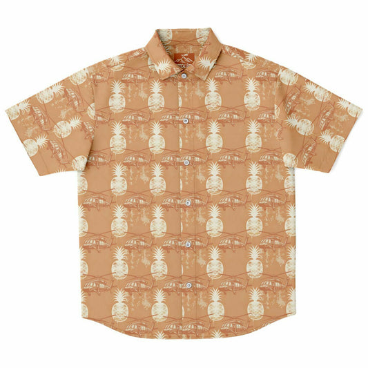 Blackhawk Pineapple Aloha Short Sleeve Button Down Shirt