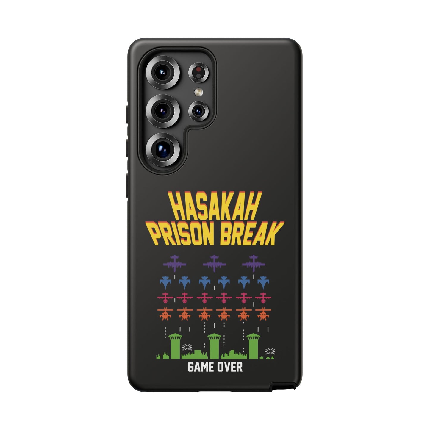 Phone Case — "Hasakah Prison Break" Retro Arcade Game Over Design