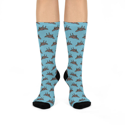 F-15 Fight or Flight Cushioned Crew Socks