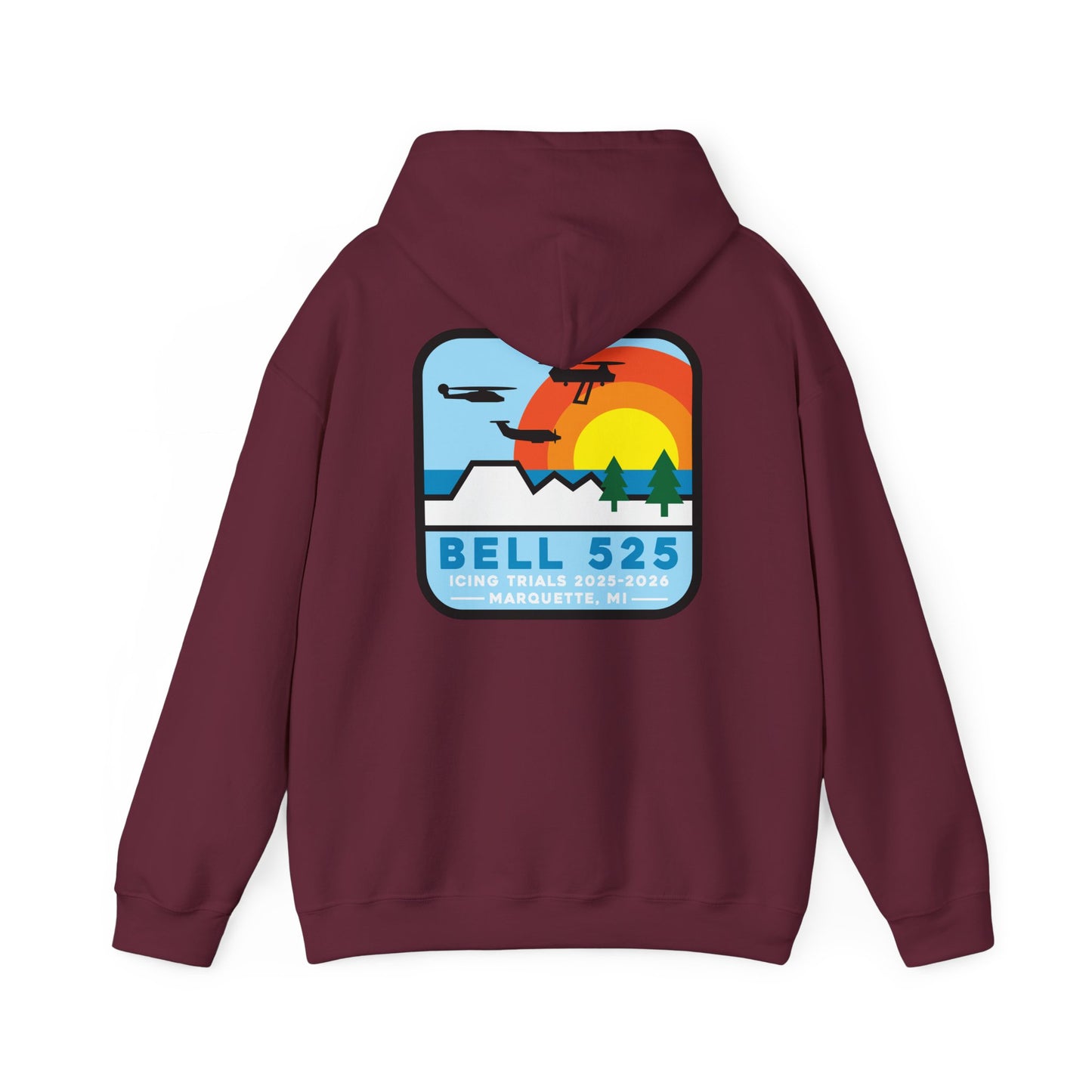 Bell 525 Icing Trials  Hoodie - 50/50 Cotton/Poly