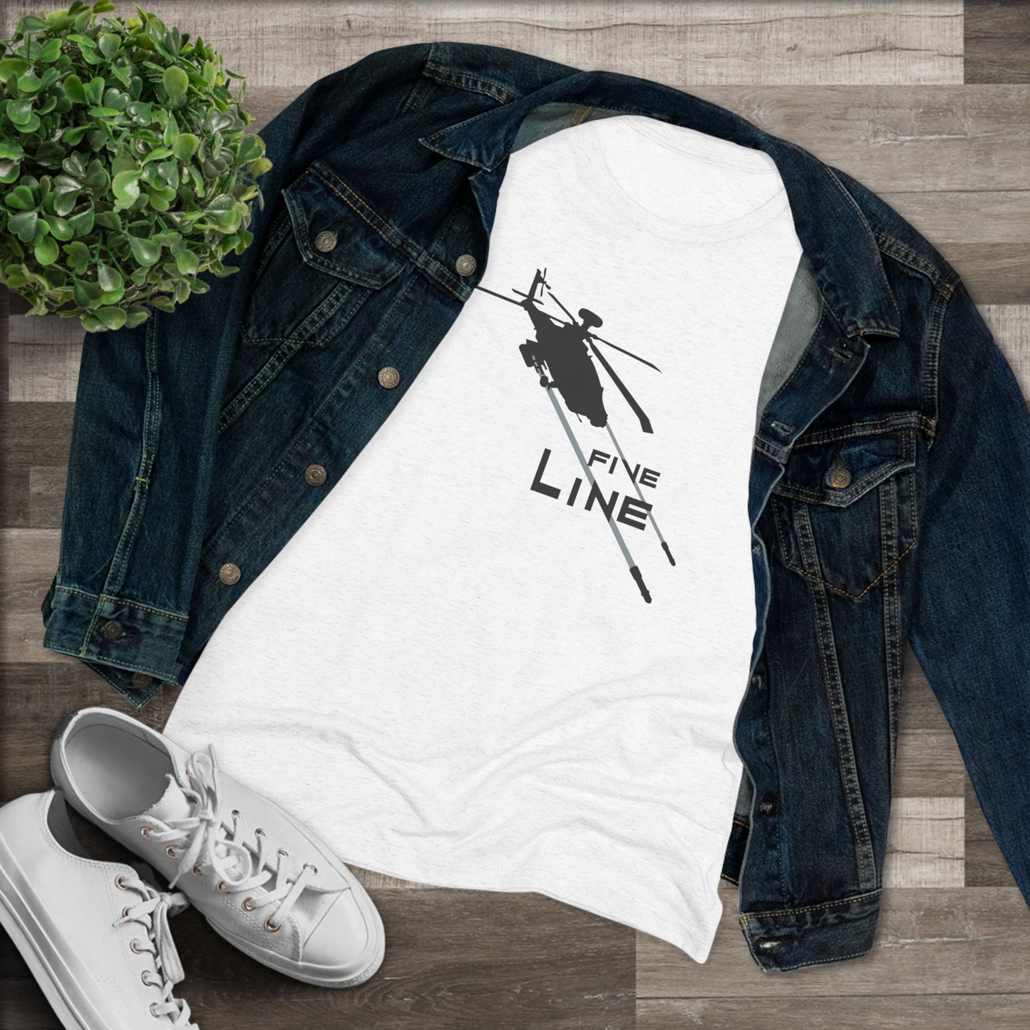 FIVE LINE Close Air Support Women's Triblend Tee