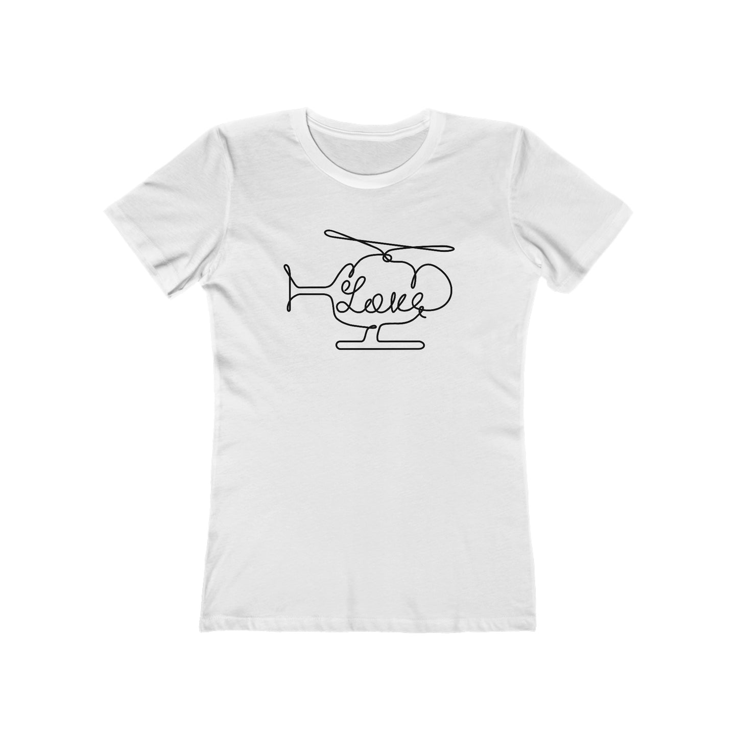 Love Helicopter Women's 100% cotton Tee