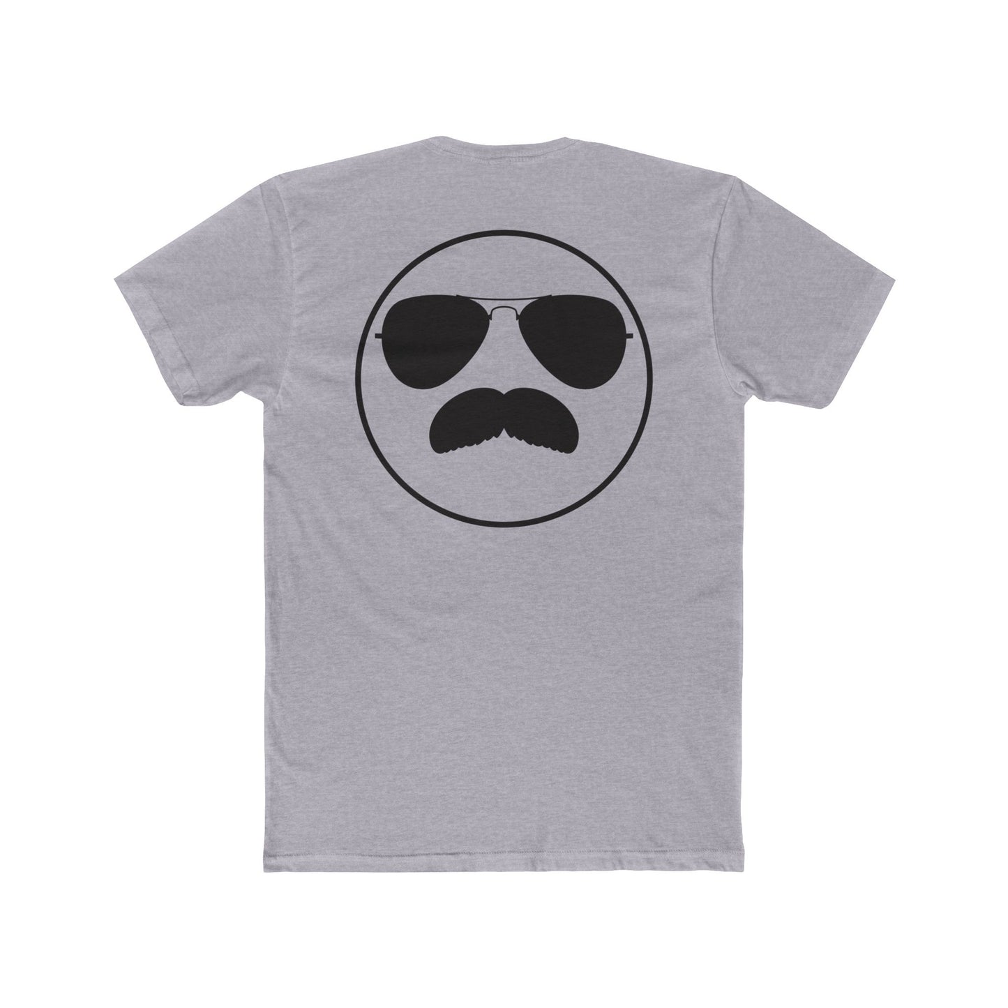 Mustache Aviator Tee - Unisex 100% Cotton Tee Shirt