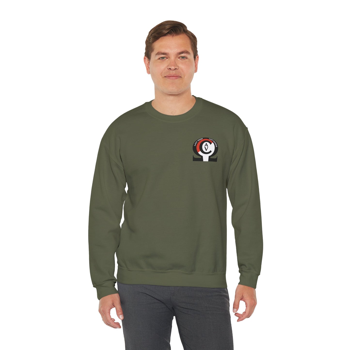 LAST TROOP - LAST CHARGE Sunset 6-17 AIR CAV C Troop Unisex Heavy Blend Crewneck Sweatshirt