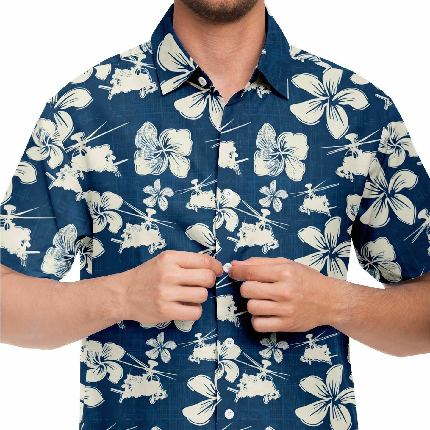 Operation Aloha Apache Hawaiian Short Sleeve Button Down Shirt