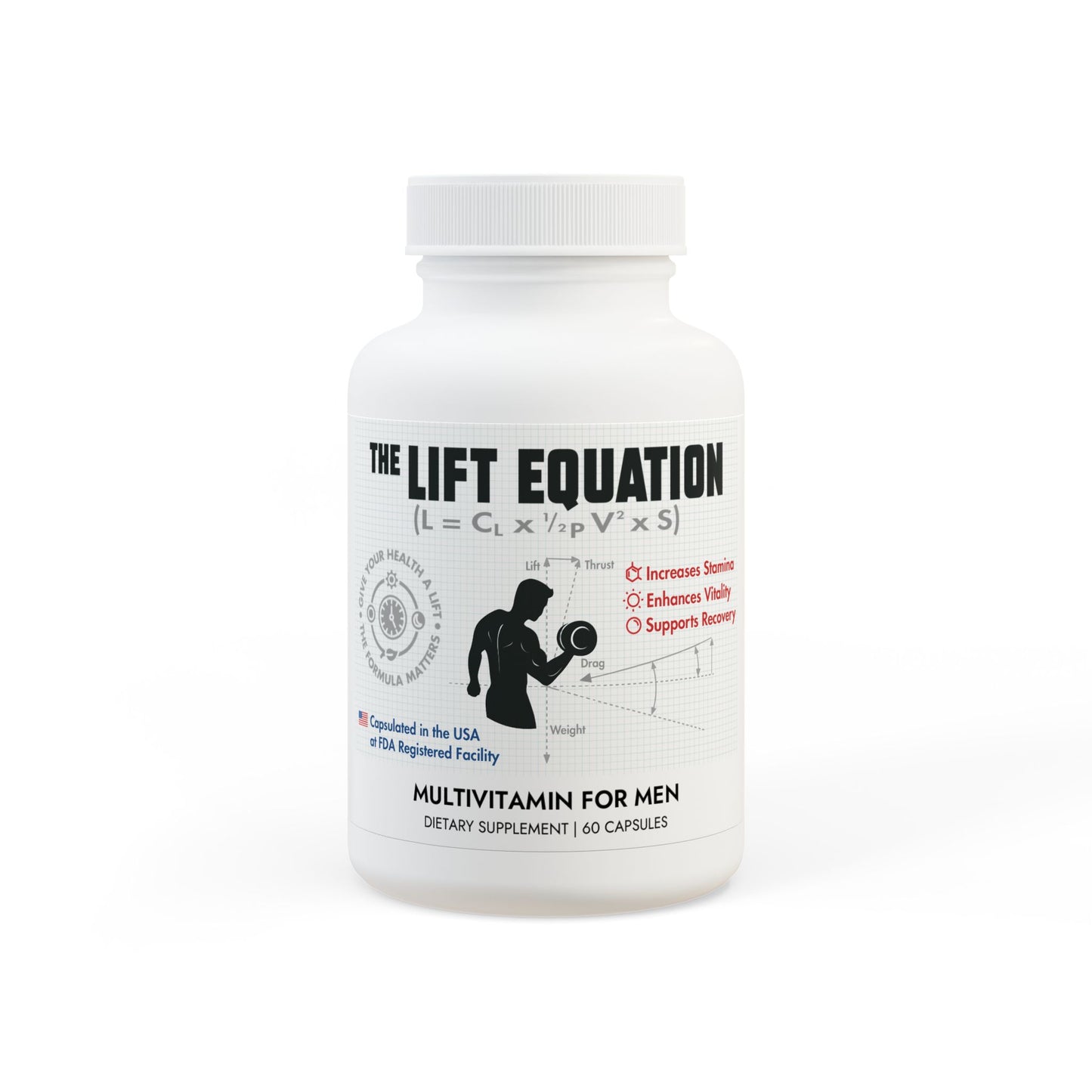 The Lift Equation Multivitamin for Men Supplement (60 Capsules)