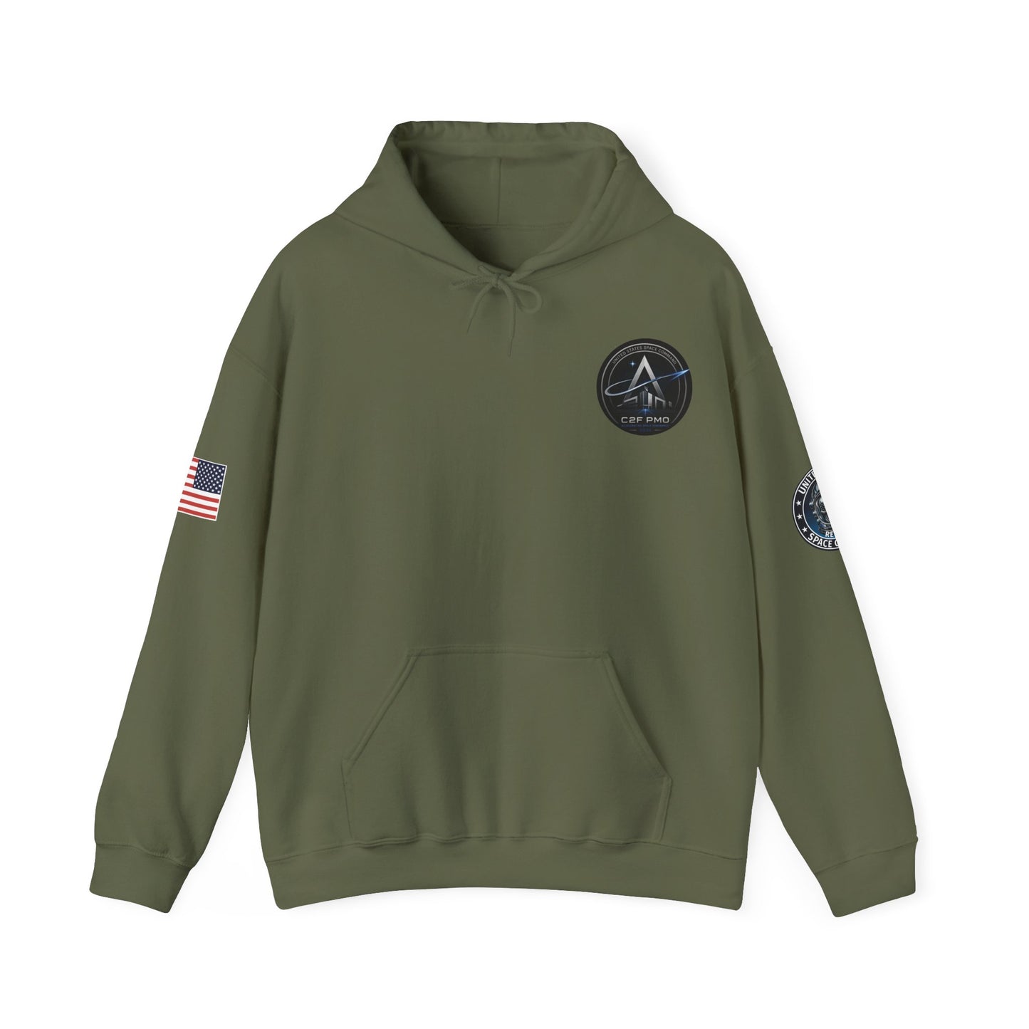 U.S. Space Command Skull Astronaut C2F PMO Logo Hoodie Accelerating Space Dominance 2032